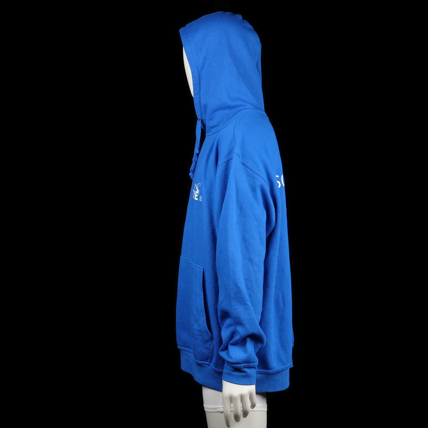 Hoodie - Royal Blue & White - Size XXL