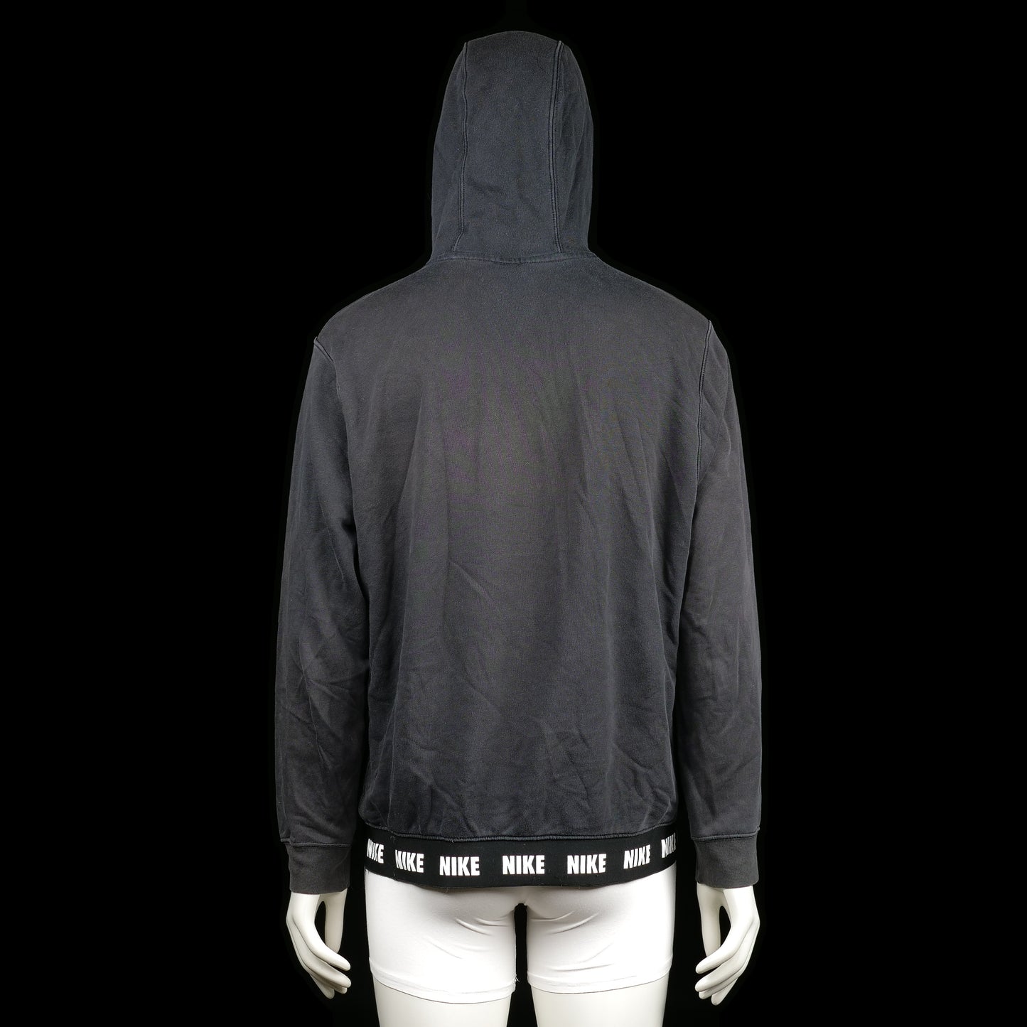 Hoodie - Black & White - Size L