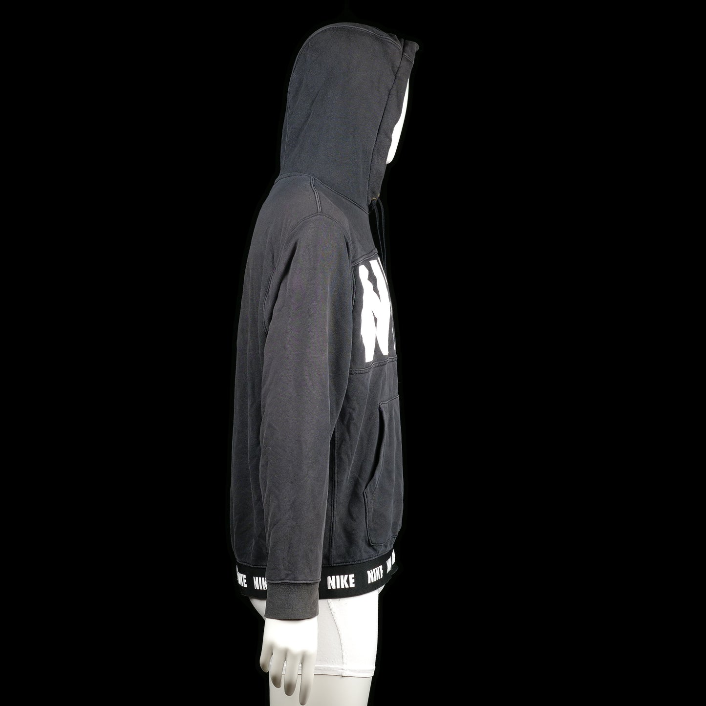 Hoodie - Black & White - Size L