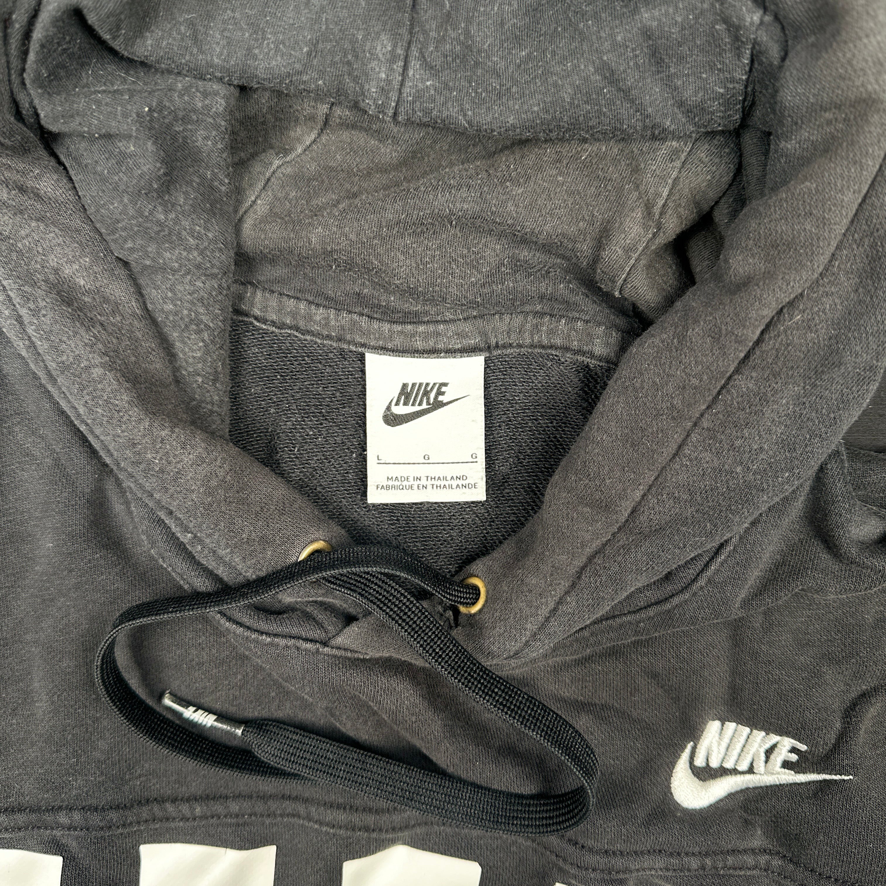 Hoodie - Black & White - Size L