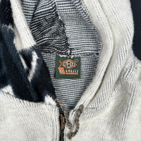 Hoodie - Ivory & Black - Size L