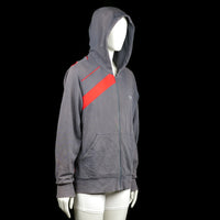 Hoodie - Charcoal & Red - Size L