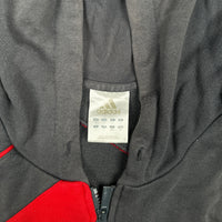 Hoodie - Charcoal & Red - Size L