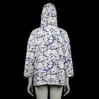 Hoodie - White & Navy - Size XXL