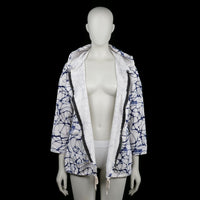 Hoodie - White & Navy - Size XXL