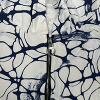 Hoodie - White & Navy - Size XXL