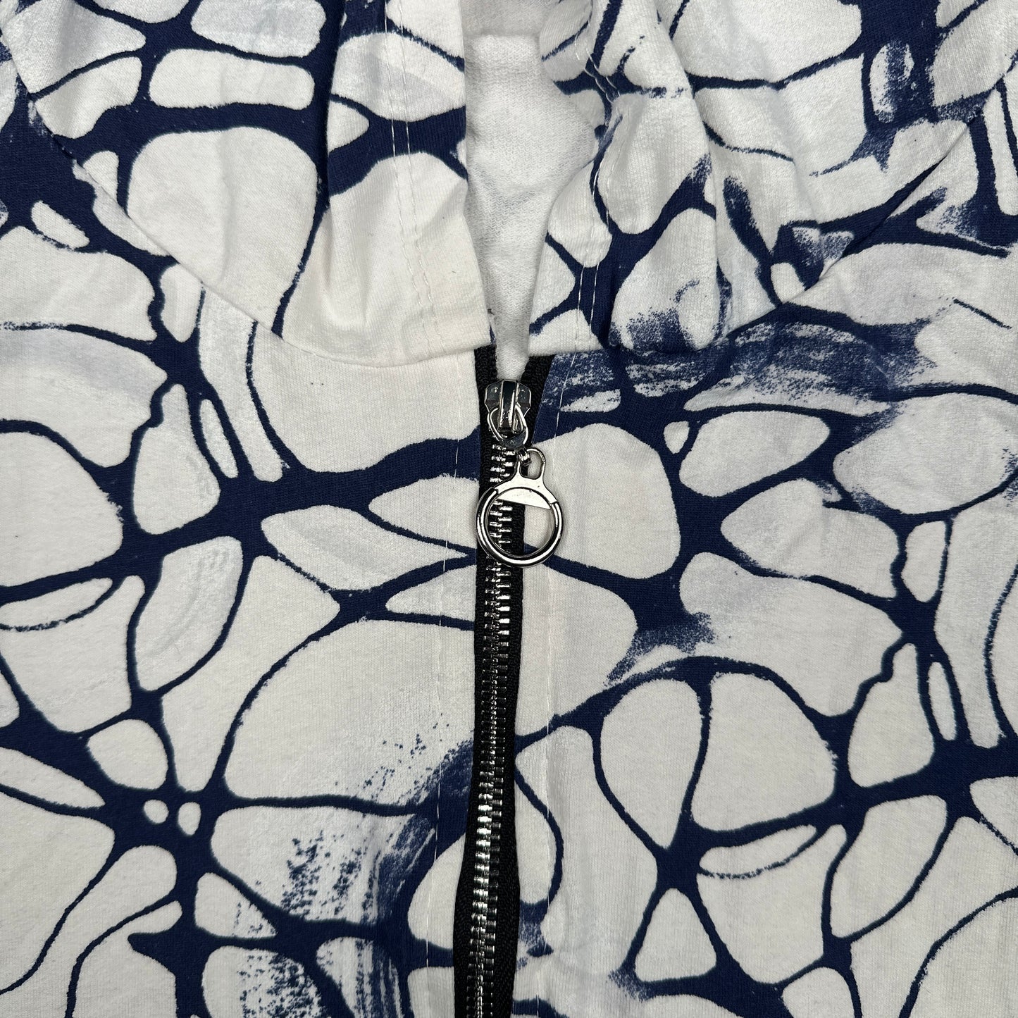 Hoodie - White & Navy - Size XXL