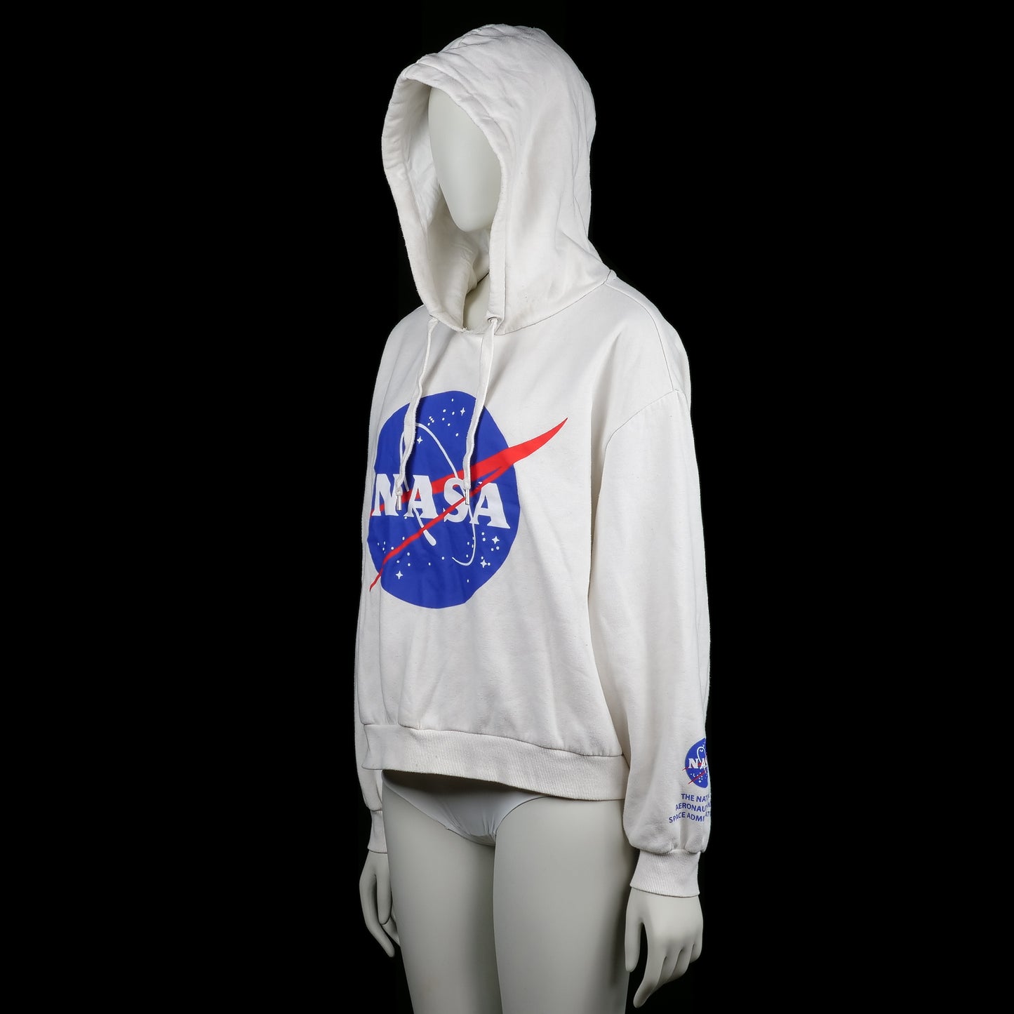 Hoodie - White & Navy - Size XL