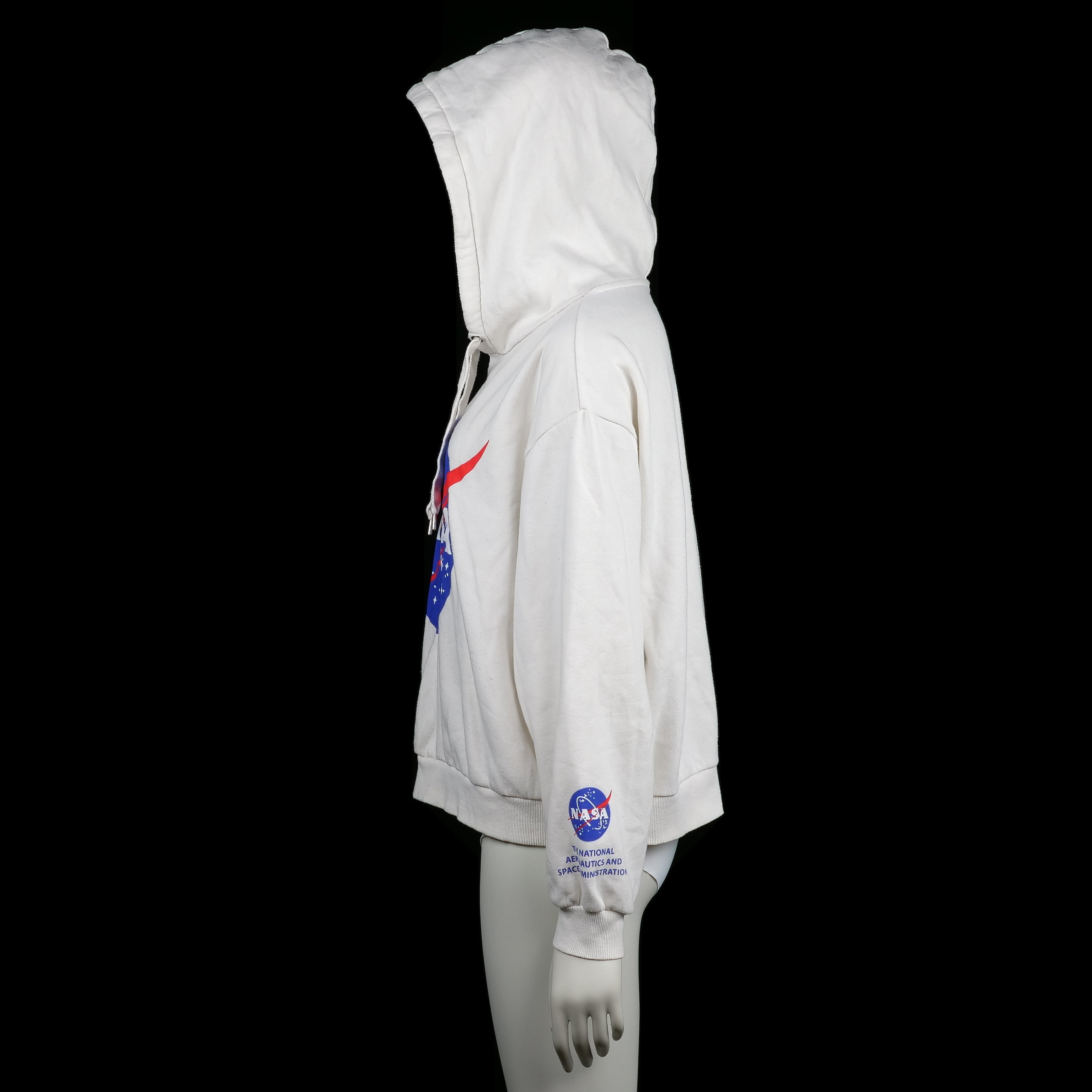 Hoodie - White & Navy - Size XL