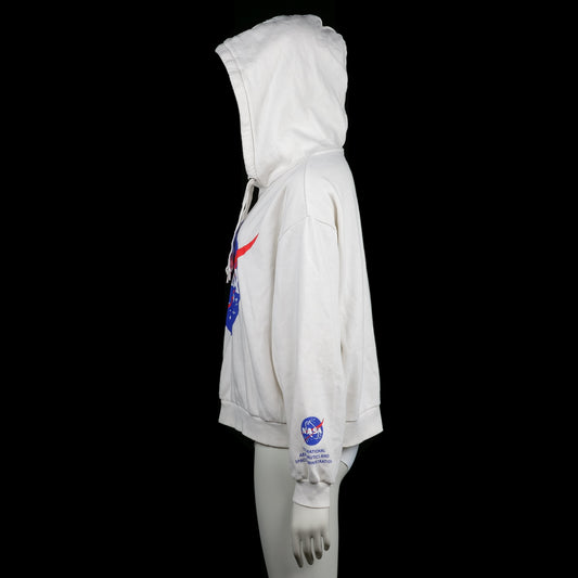 Hoodie - White & Navy - Size XL