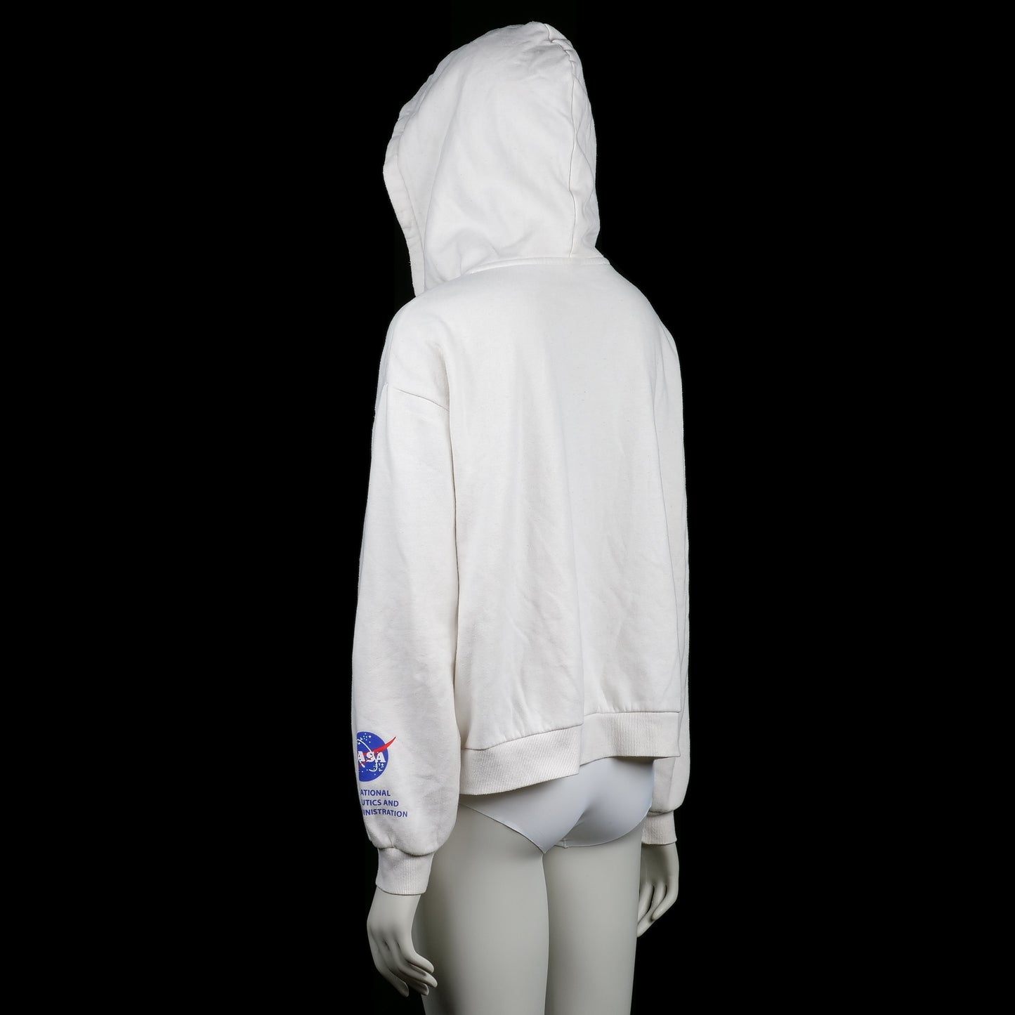 Hoodie - White & Navy - Size XL