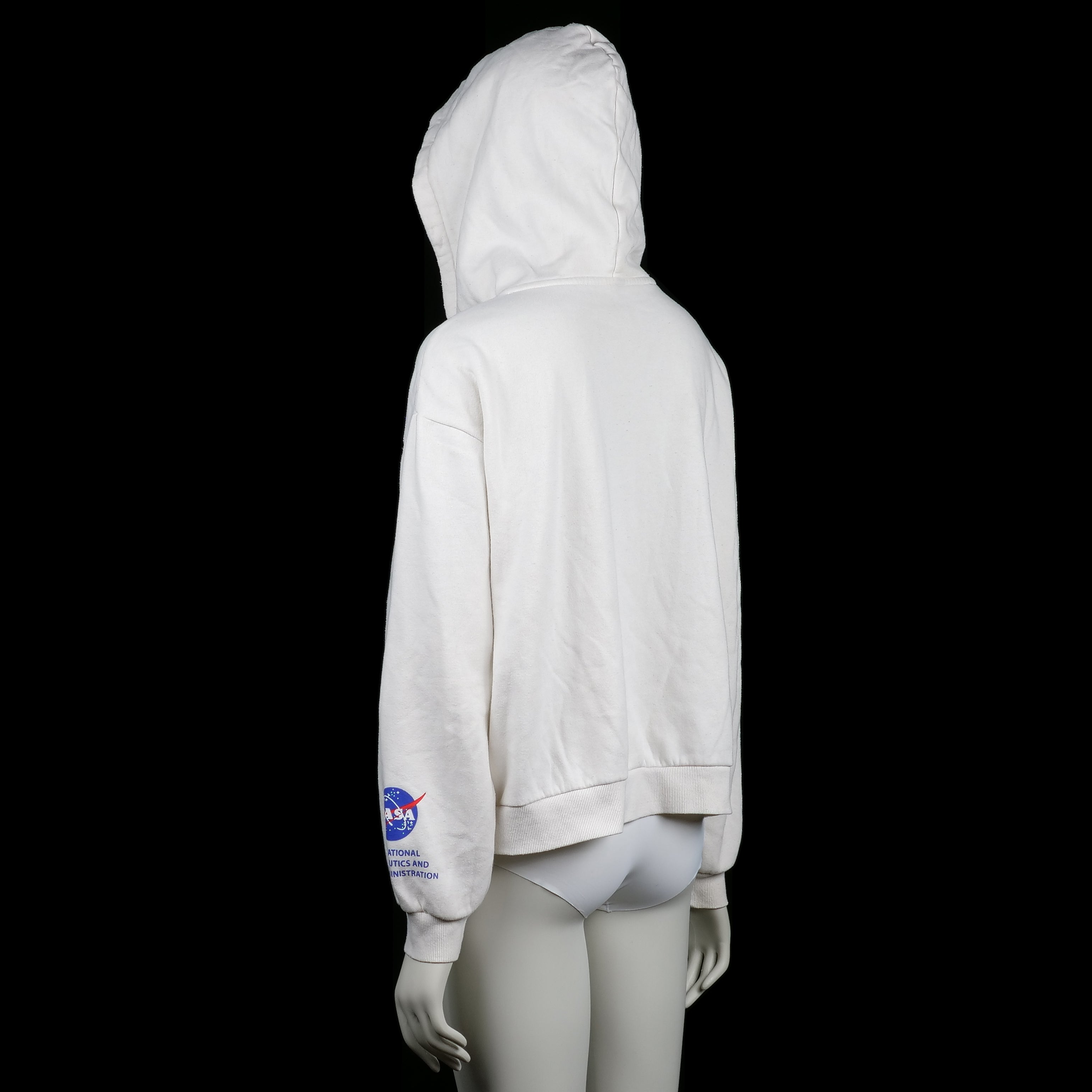 Hoodie - White & Navy - Size XL