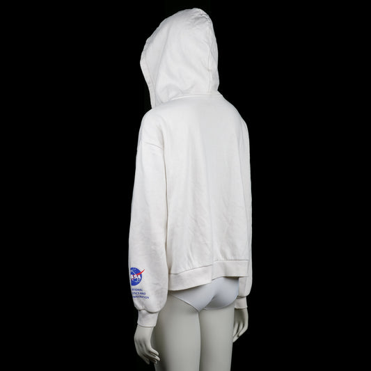 Hoodie - White & Navy - Size XL