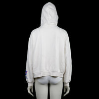Hoodie - White & Navy - Size XL