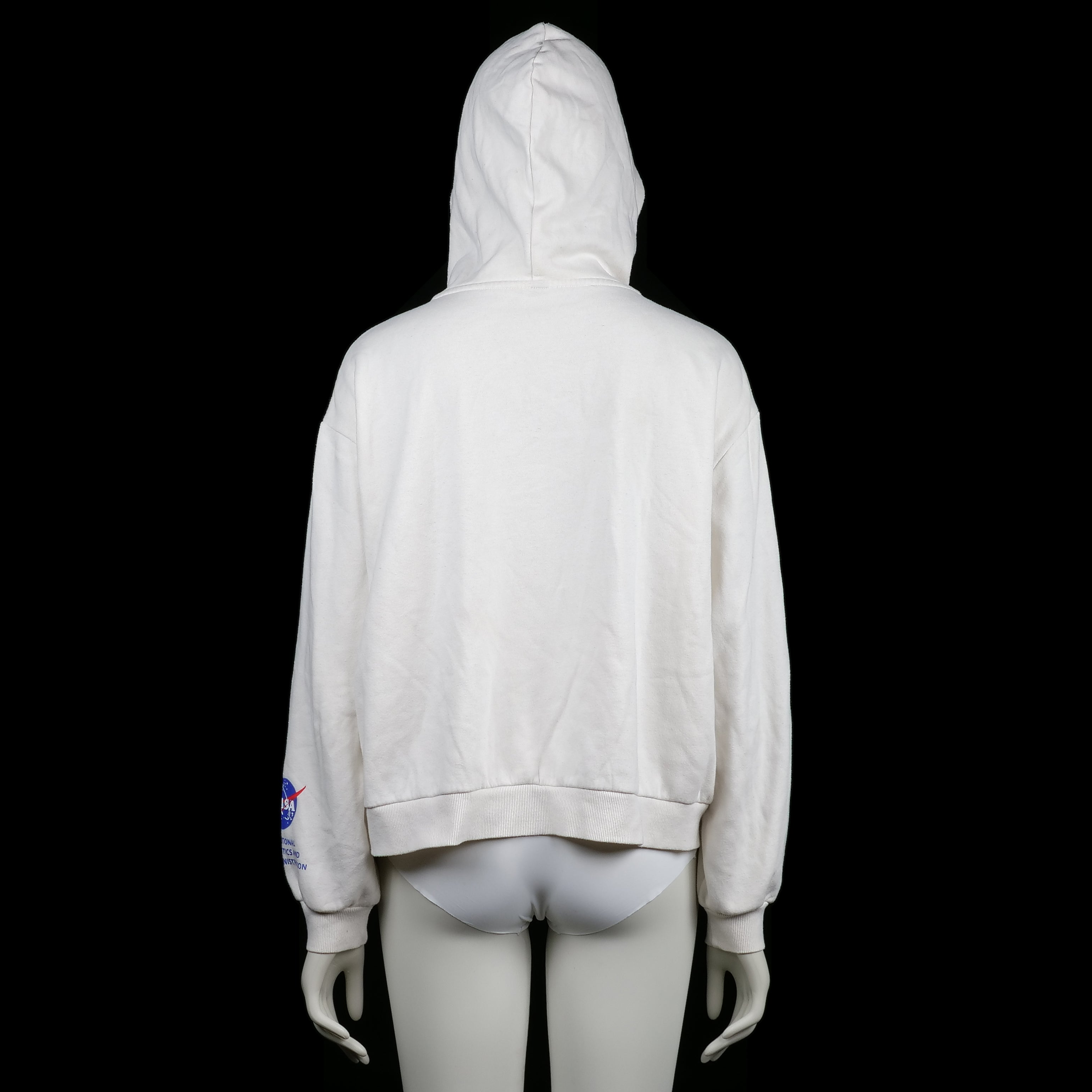 Hoodie - White & Navy - Size XL