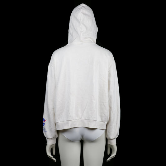 Hoodie - White & Navy - Size XL