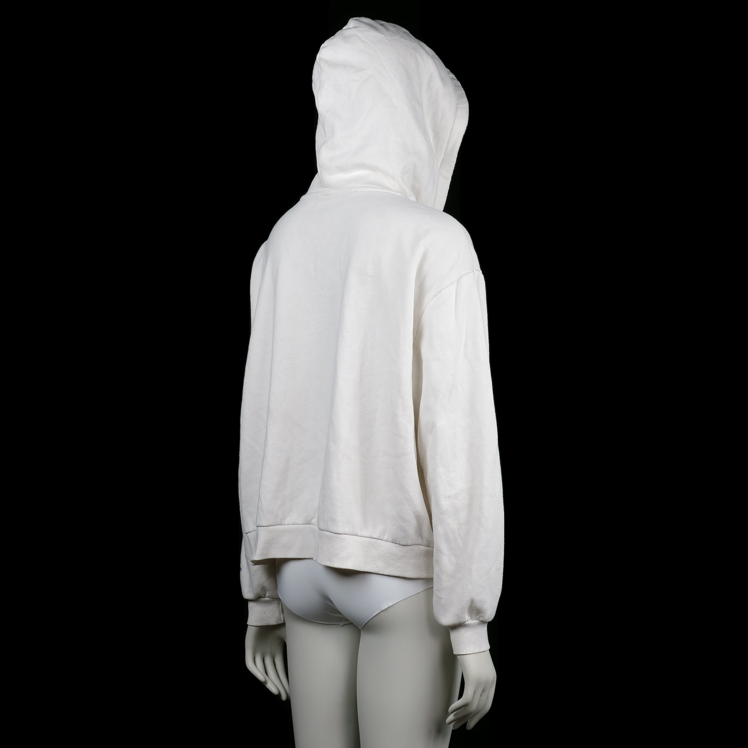 Hoodie - White & Navy - Size XL