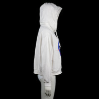 Hoodie - White & Navy - Size XL