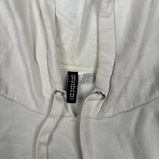 Hoodie - White & Navy - Size XL