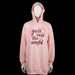 Ever.Me - Hoodie - Pink - Size S - Oversized pink hoodie with a front graphic print reading 