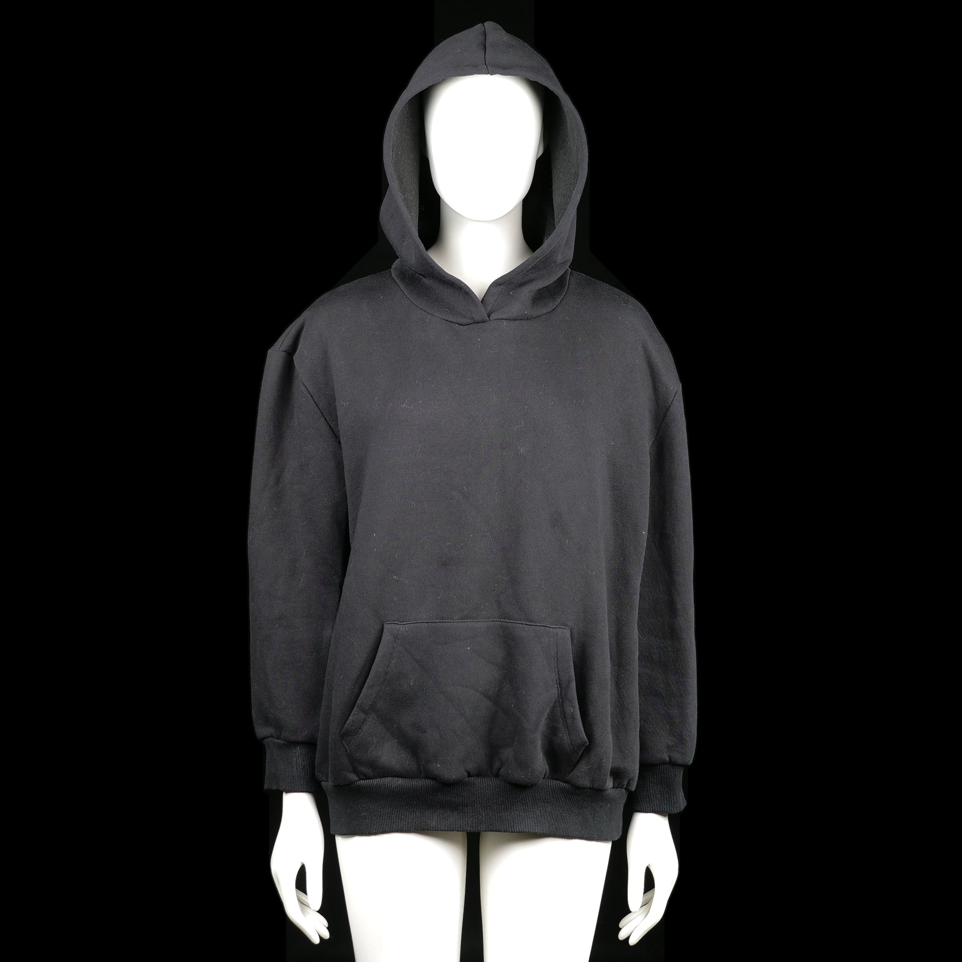 Hoodie - Black & Pink - Size 4XL - Black hoodie with a kangaroo pocket and ribbed hem and cuffs. Back features a large pink graffiti-style print stating "BEAR THE DREAM."