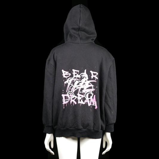 Hoodie - Black & Pink - Size 4XL