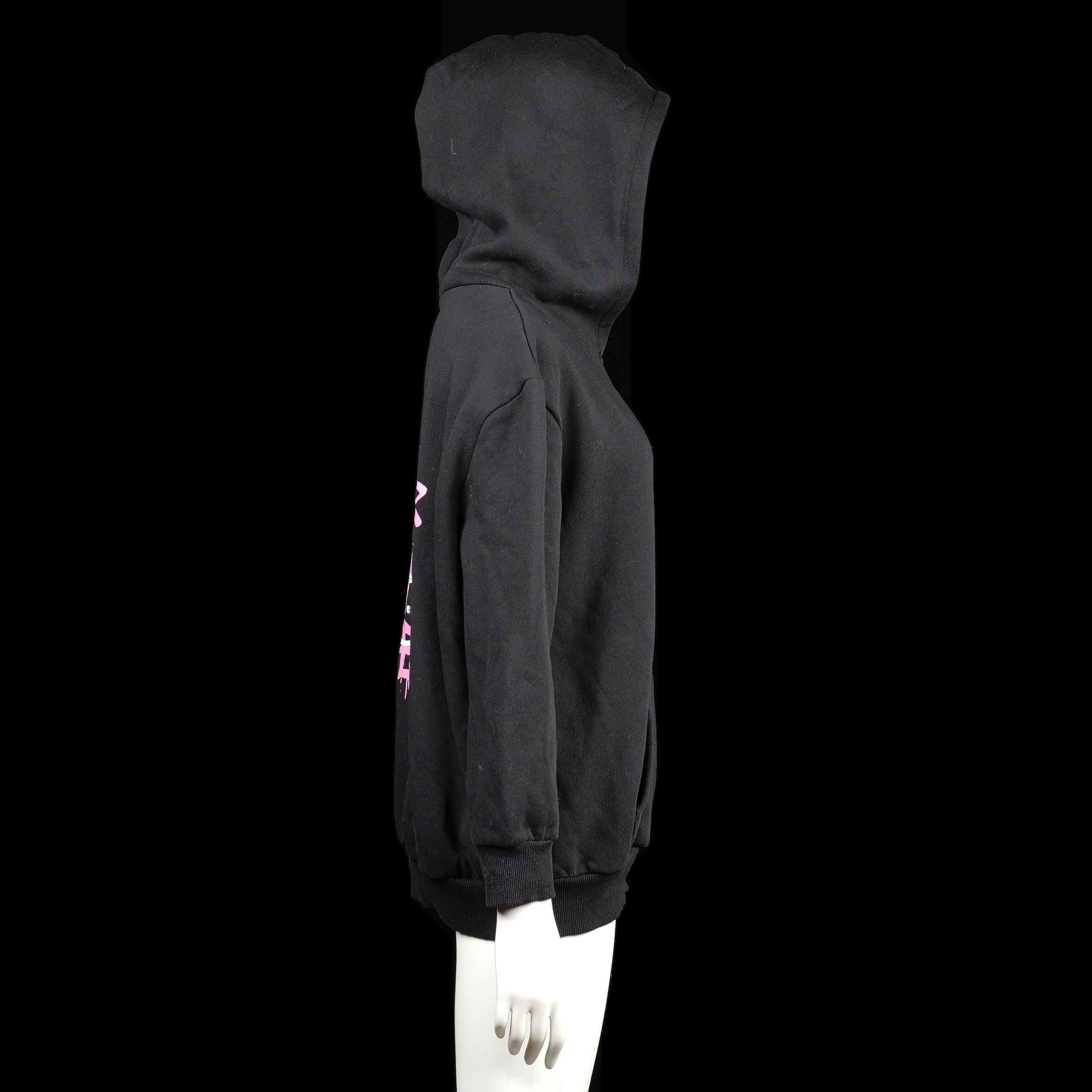 Hoodie - Black & Pink - Size 4XL