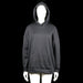 Shein - Hoodie - Black & Pink - Size M - Black hoodie with a ribbed hem and cuffs, featuring a large back print of a classical statue with pink bar over the eyes and the words 