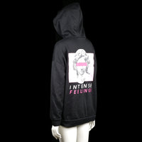 Hoodie - Black & Pink - Size M