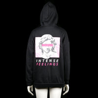 Hoodie - Black & Pink - Size M