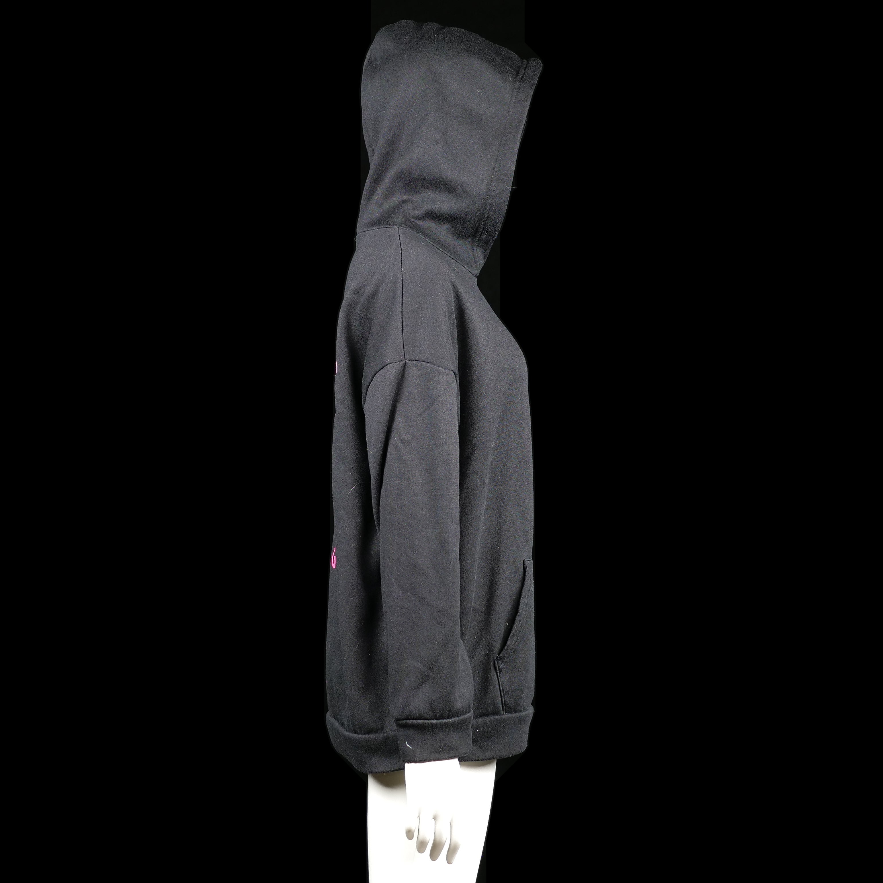 Hoodie - Black & Pink - Size M