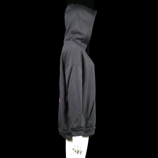 Hoodie - Black & Pink - Size M