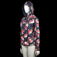 Hoodie - Navy & Red - Size L