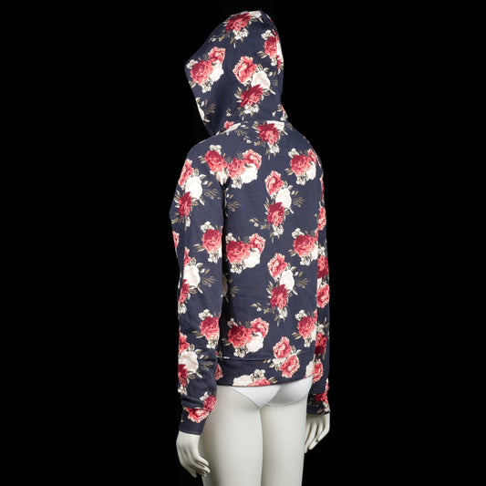 Hoodie - Navy & Red - Size L