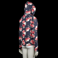 Hoodie - Navy & Red - Size L