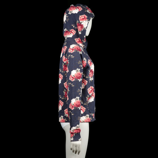 Hoodie - Navy & Red - Size L