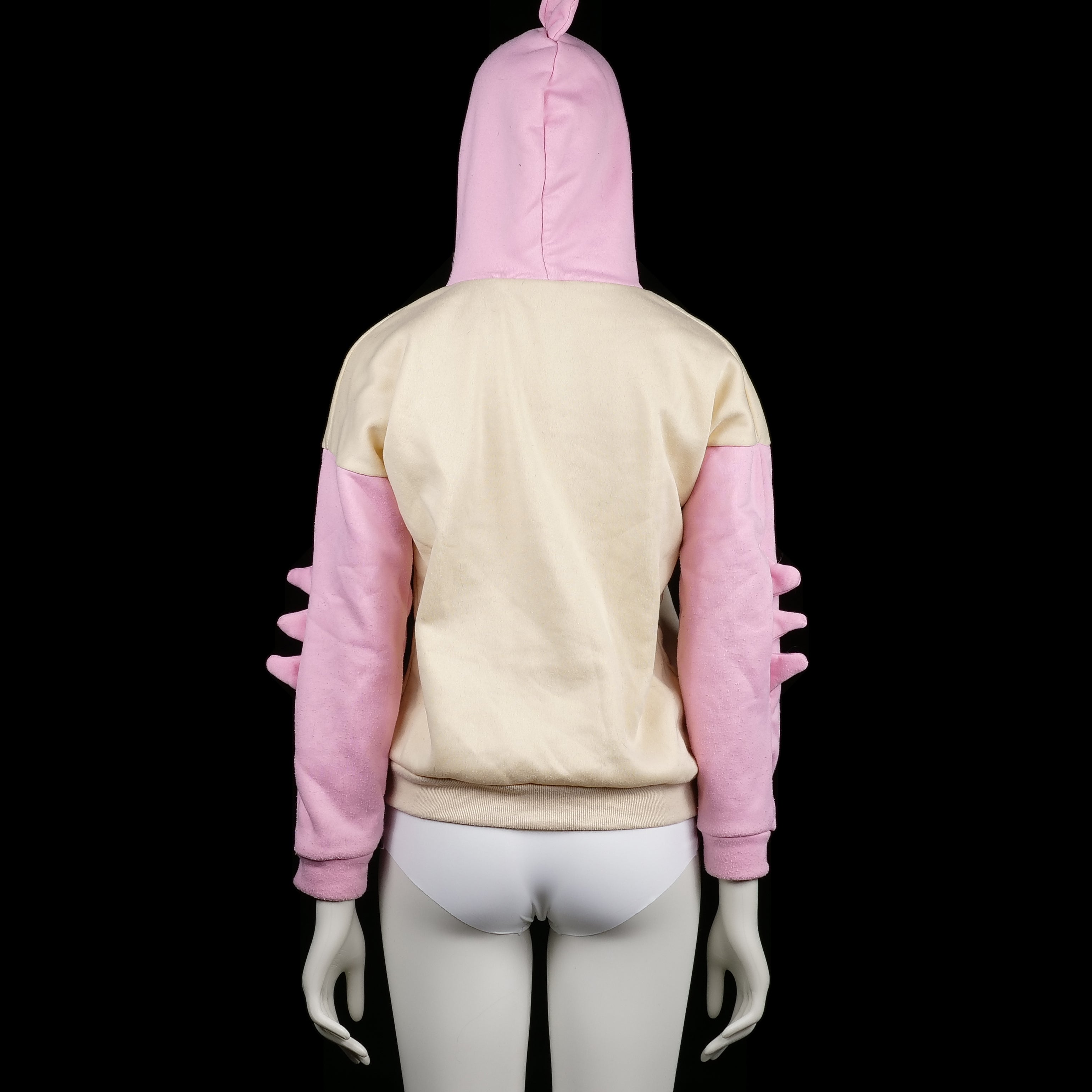 Hoodie - Ivory & Pink - Size S