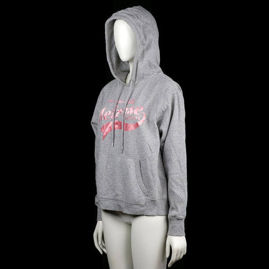 Hoodie - Light Gray & Pink - Size M