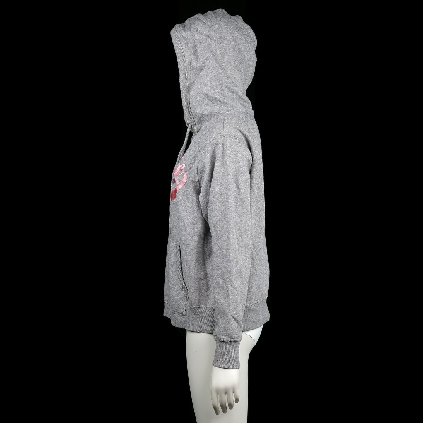 Hoodie - Light Gray & Pink - Size M