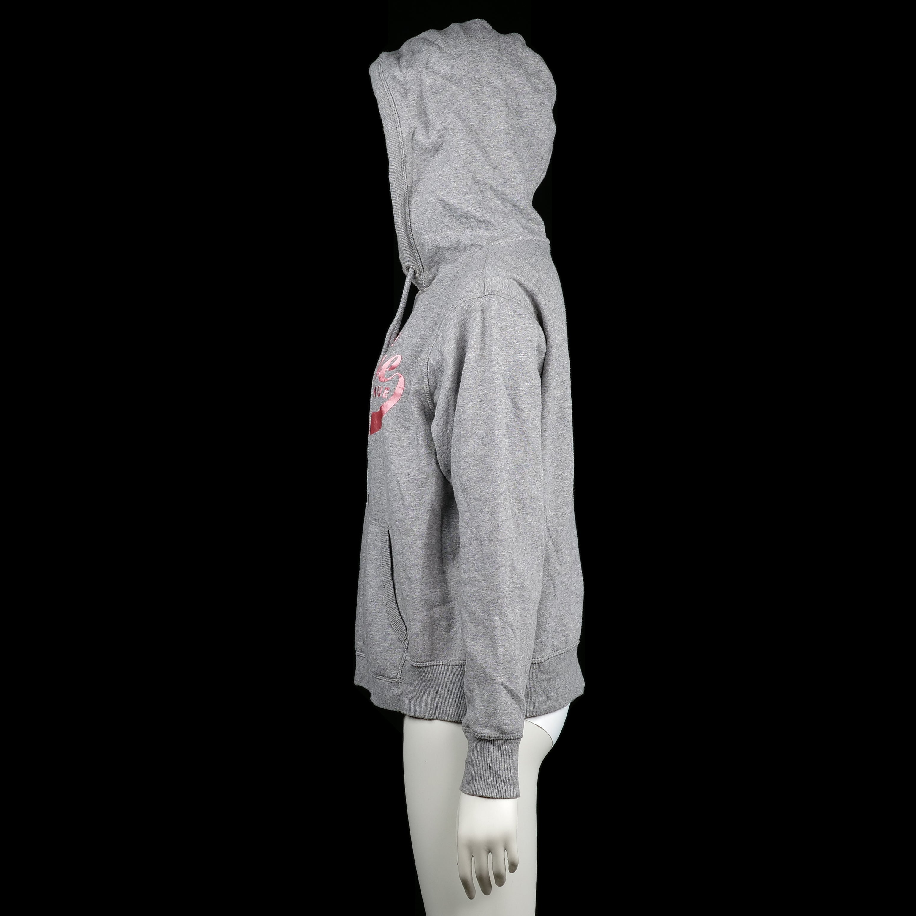 Hoodie - Light Gray & Pink - Size M