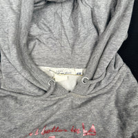 Hoodie - Light Gray & Pink - Size M