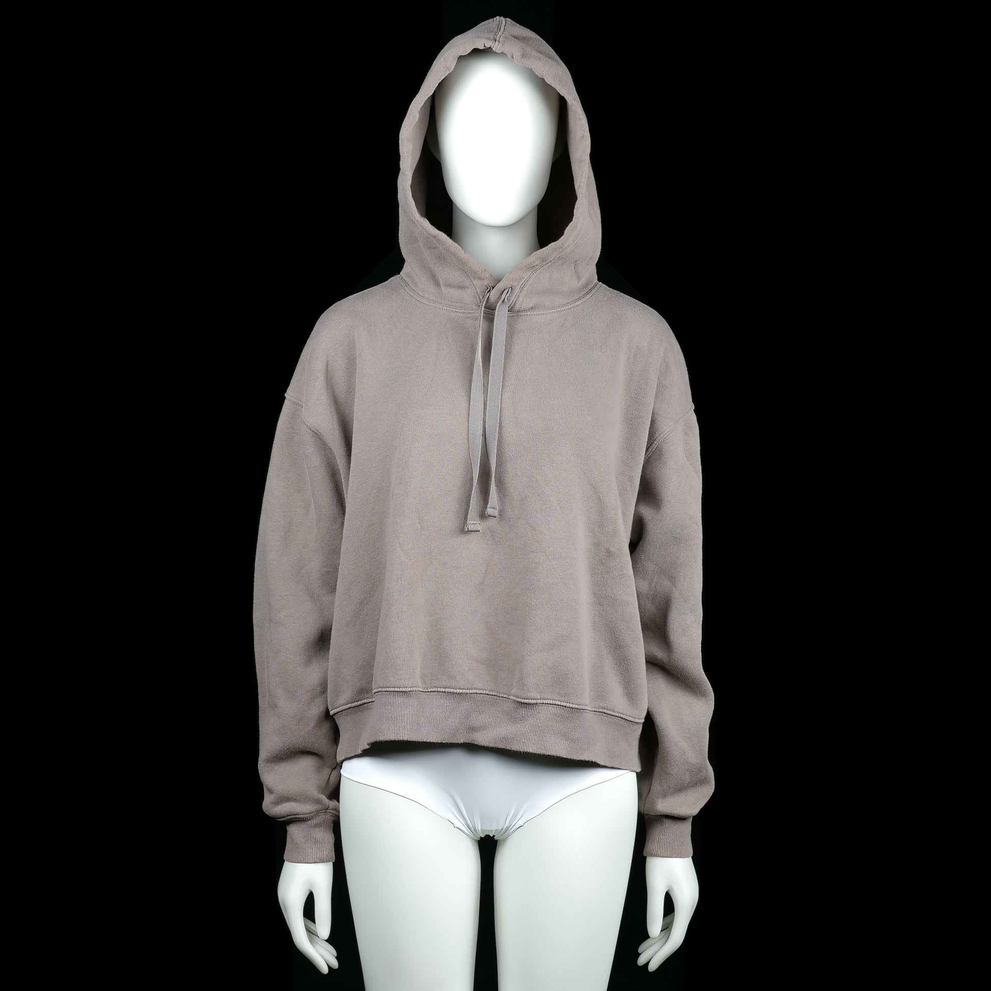 H&M - Hoodie - Gray - Size L - Solid gray hoodie with a straight hem and ribbed cuffs. Features a drawstring at the hood and dropped shoulders.