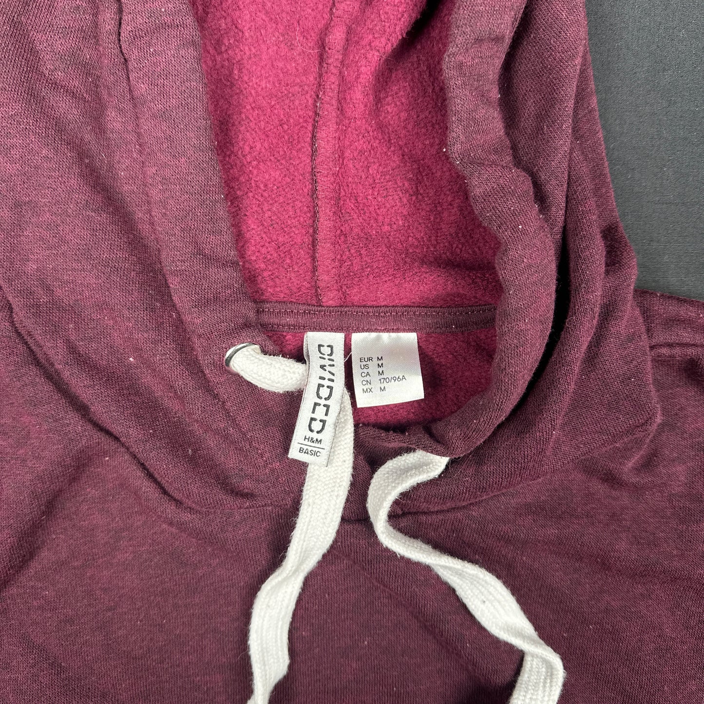 Hoodie - Burgundy - Size M