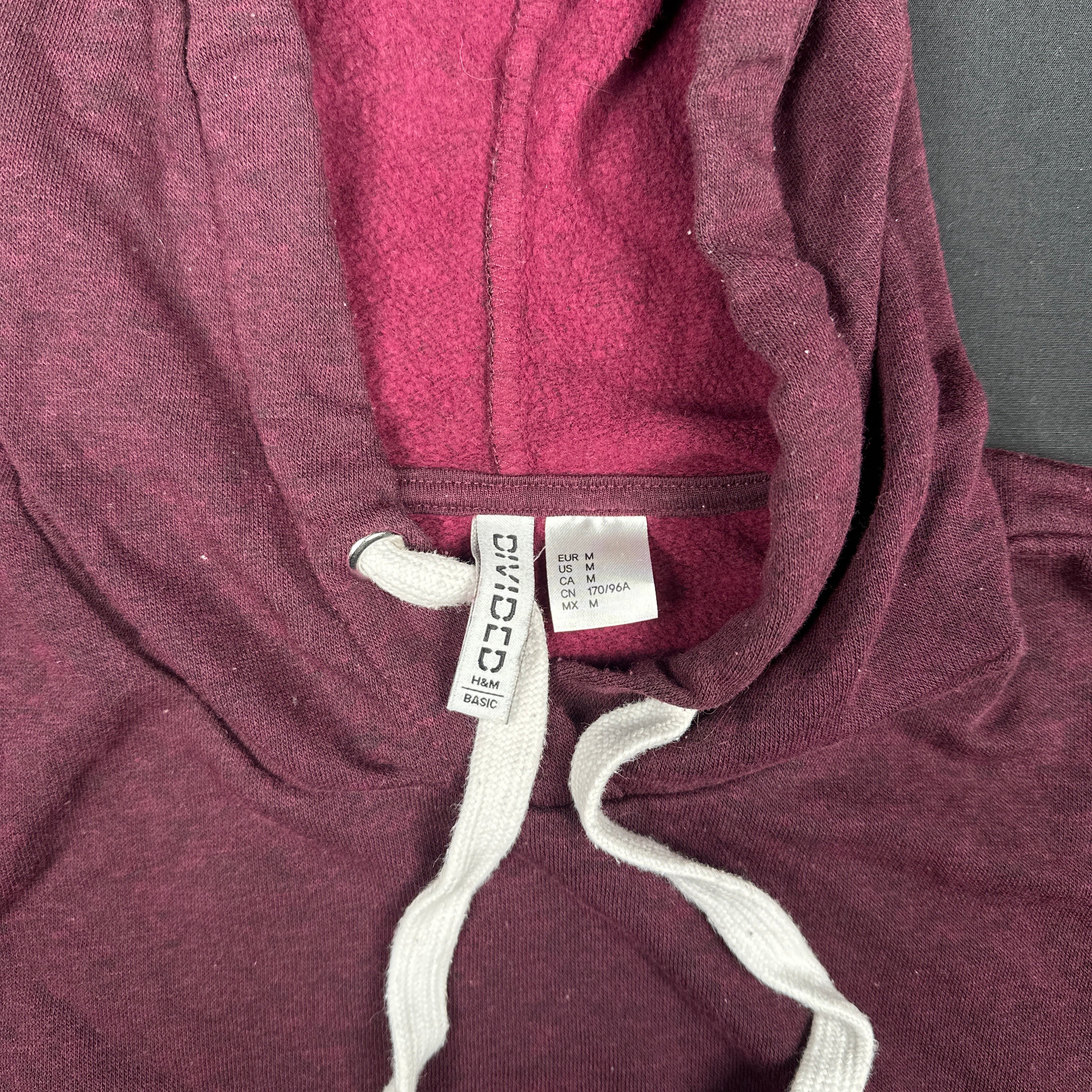 Hoodie - Burgundy - Size M