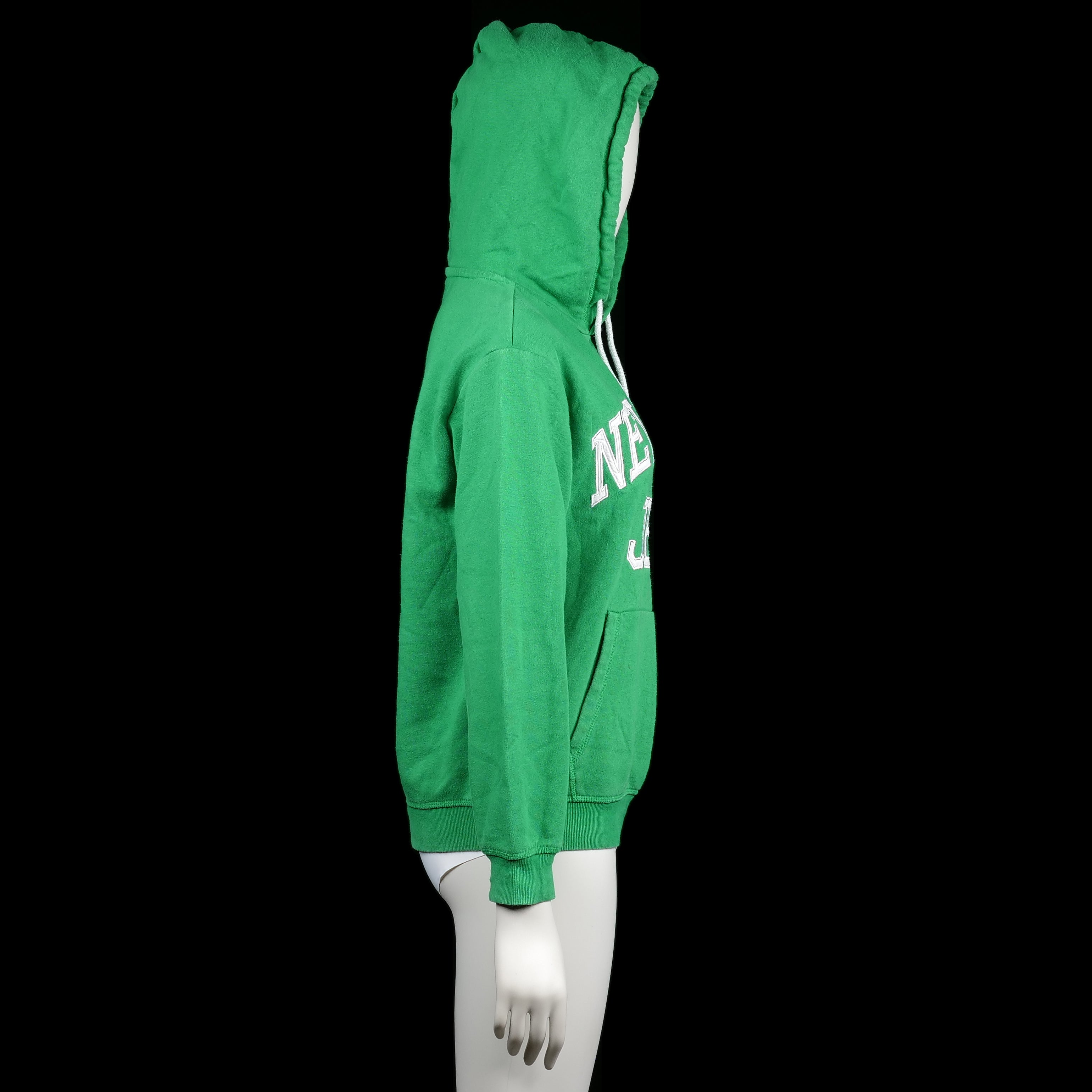 Hoodie - Forest Green & White - Size XS