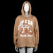 Disney Classics - Hoodie - Camel - Size XL - Camel-colored hoodie with a large print of Chip and Dale cartoon characters on the front and bold white text reading “Chip & Dale Totally Nuts!”. Features a drawstring hood and ribbed cuffs.