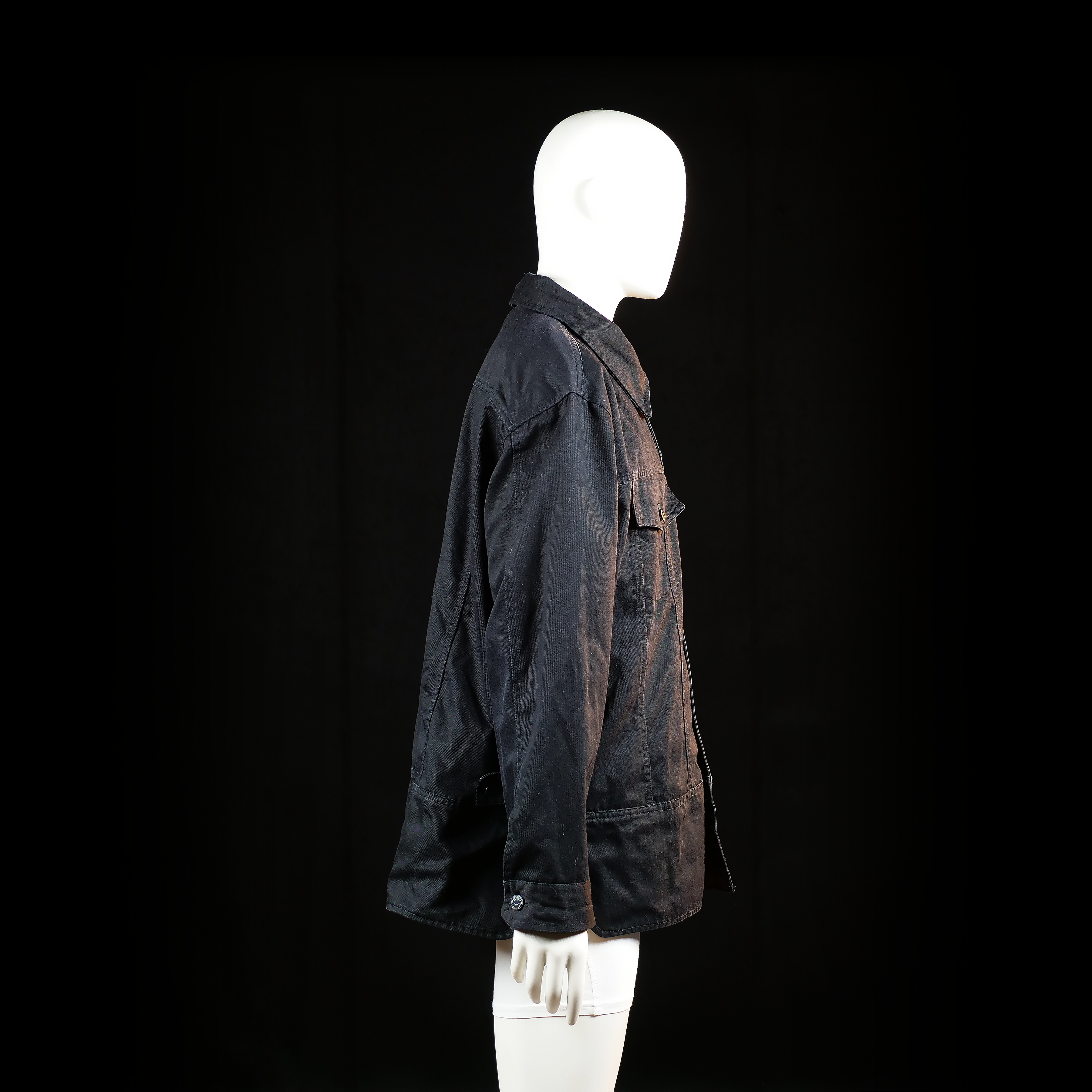 Trucker jacket - Black - Size XL