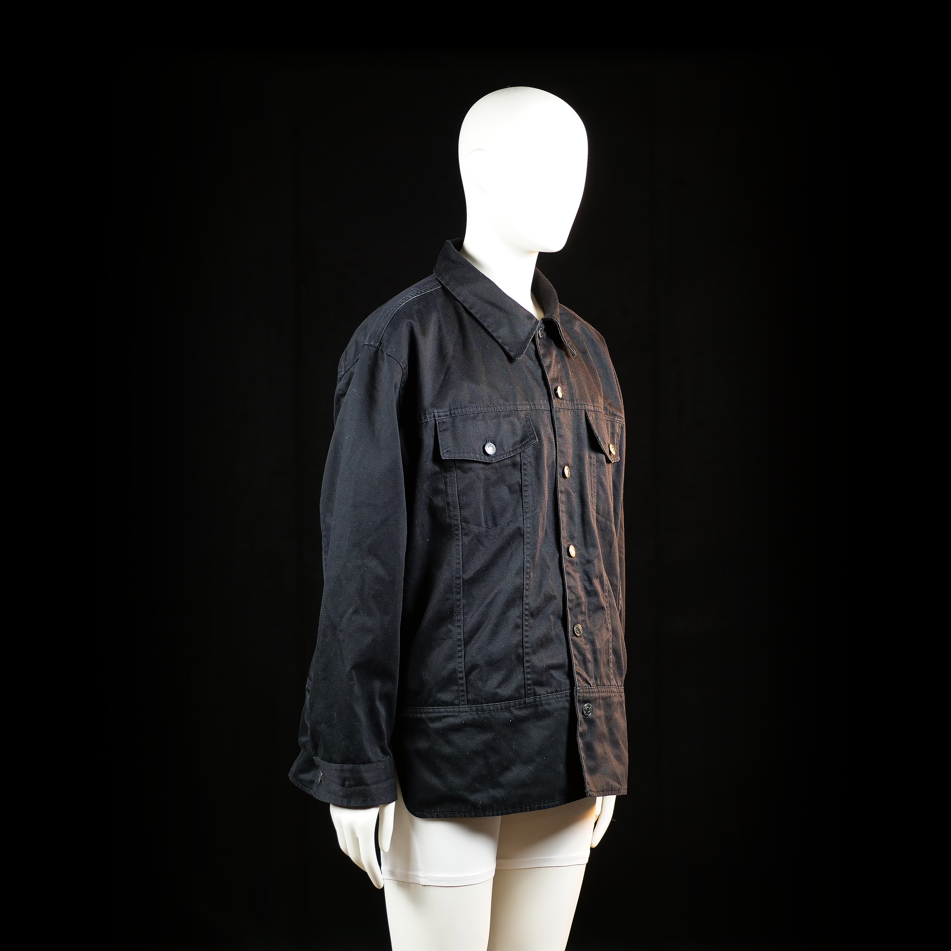 Trucker jacket - Black - Size XL