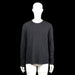 H&M - Long-sleeve top - Black - Size XL - Black solid long-sleeve top with round neckline and straight hem. Features simple plain cuffs and no visible embellishments or detailing.