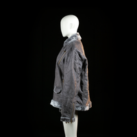 Fur jacket - Dark Gray - Size L